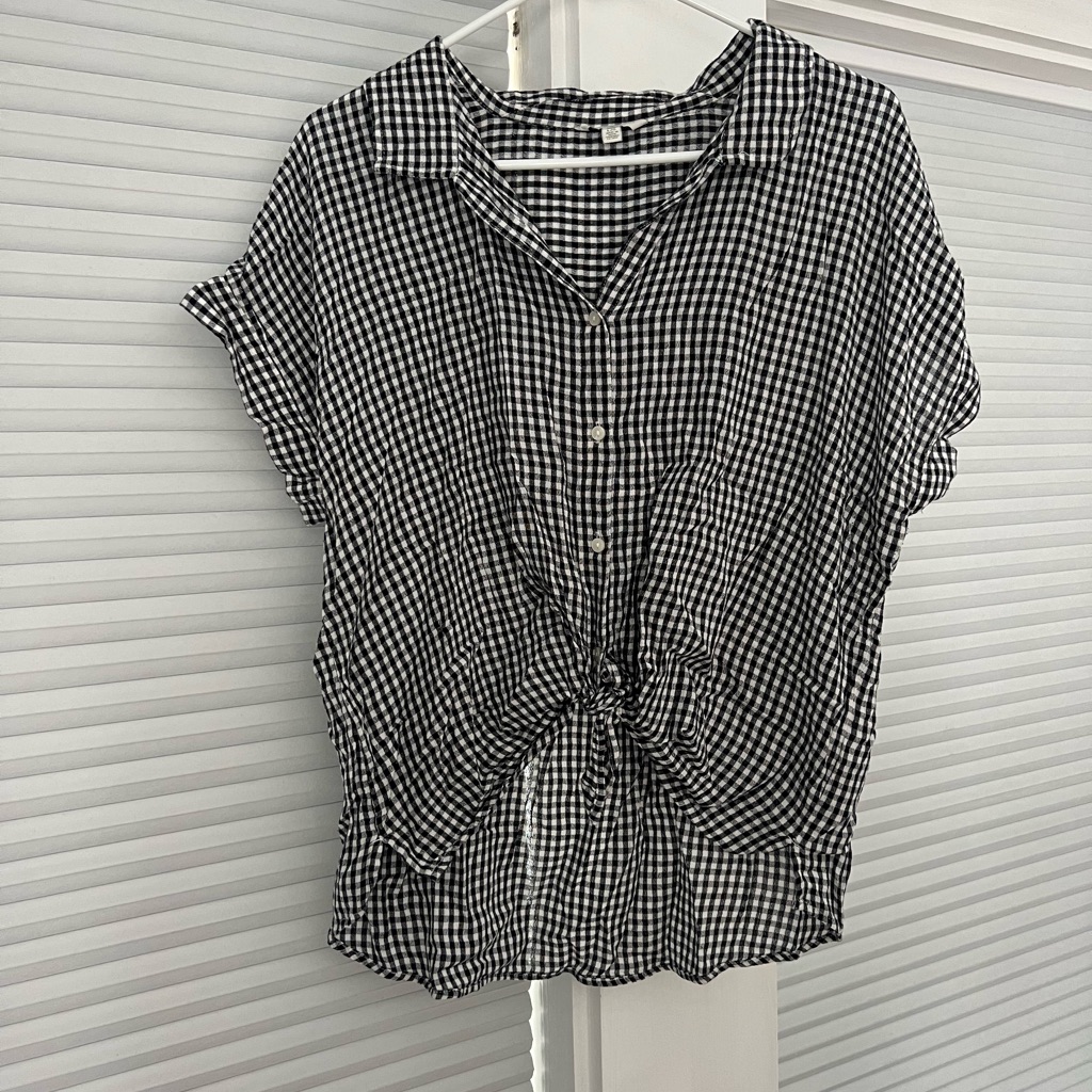 Lucky Brand Tie Front Blouse